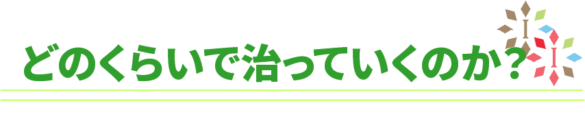 どのくらいで治っていくのか？